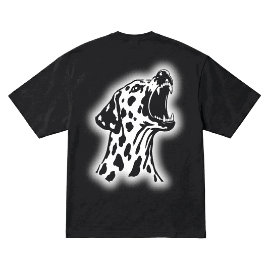 Playera NSQK Aullido Oversize Black