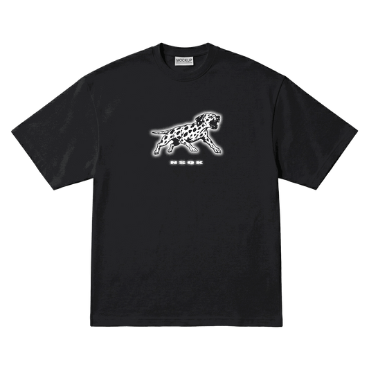 Playera NSQK Choque Oversize Black