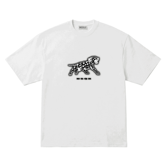 Playera NSQK Choque Oversize White