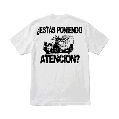 Playera NSQK Choque White