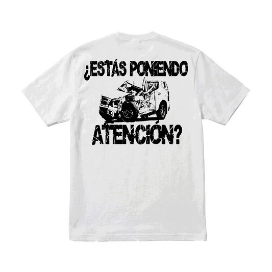 Playera NSQK Choque White