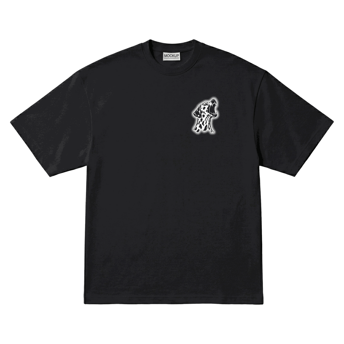 Playera NSQK Embestida Oversize Black