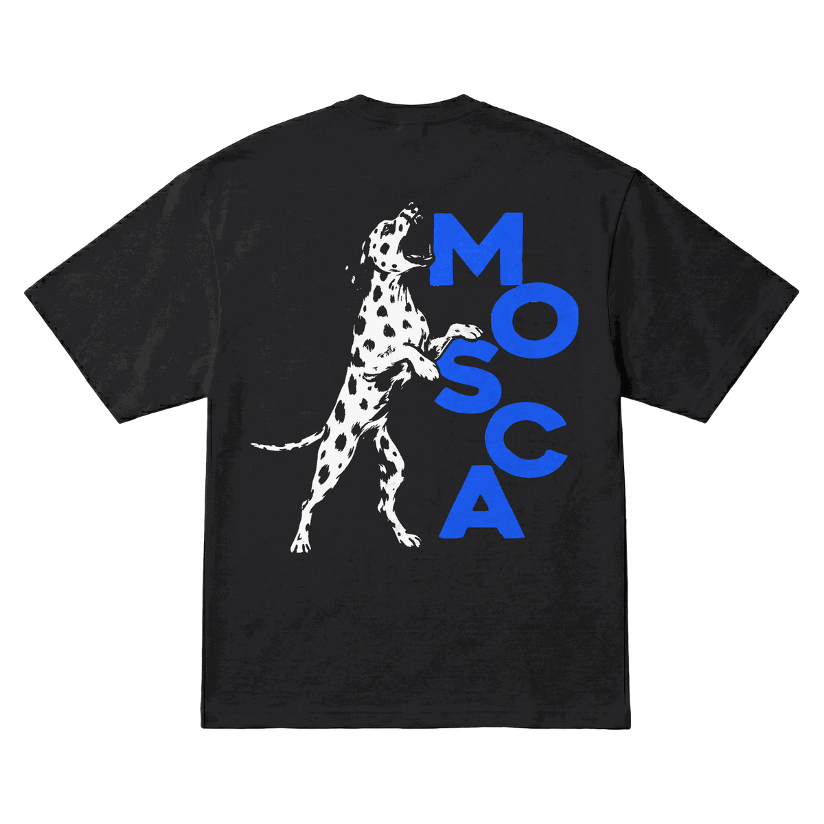 Playera NSQK Mosca Dálmata Azul Oversize Black