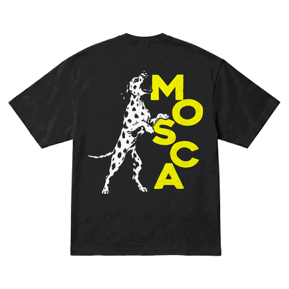 Playera NSQK Mosca Dálmata Oversize Black