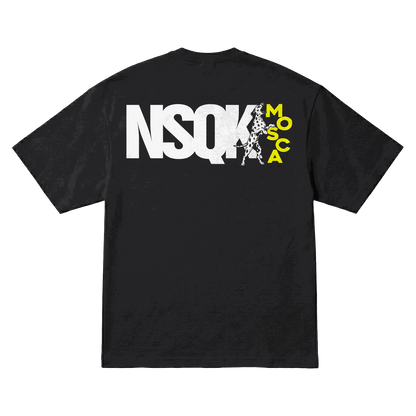 Playera NSQK Mosca Oversize Black