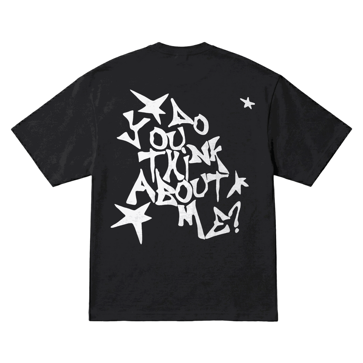 Playera NSQK Do You Think About Me Oversize Black