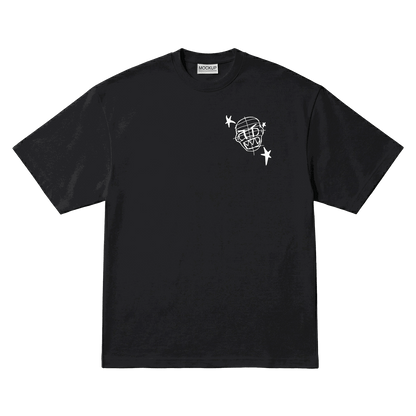 Playera NSQK Do You Think About Me Oversize Black