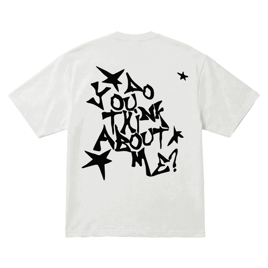 Playera NSQK Do You Think About Me Oversize White