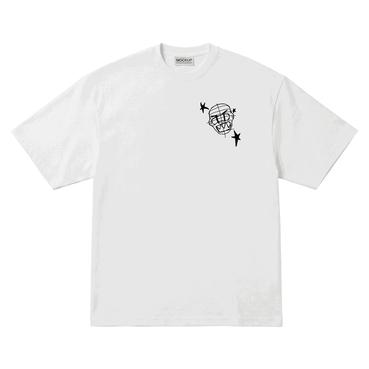 Playera NSQK Do You Think About Me Oversize White