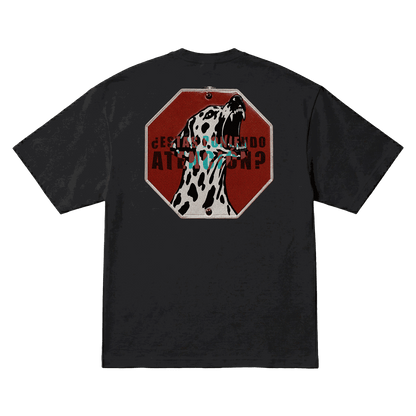 Playera NSQK Señal Oversize Black