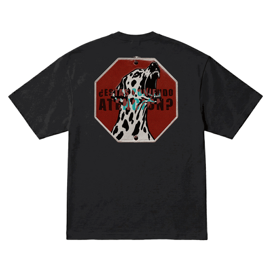 Playera NSQK Señal Oversize Black