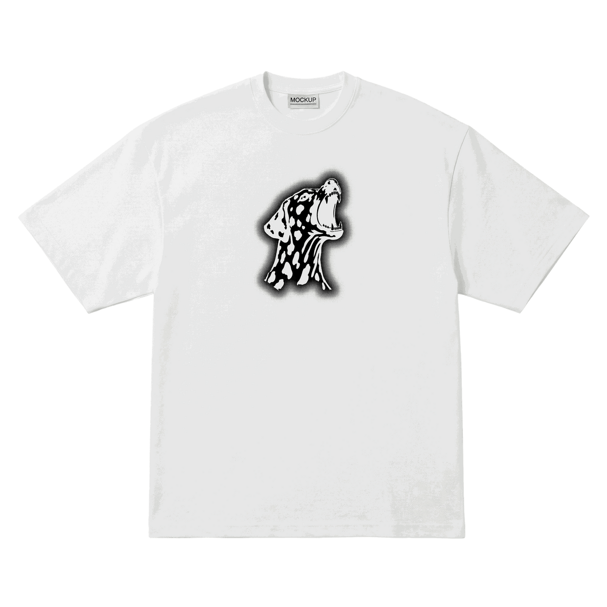 Playera NSQK Señal Oversize White