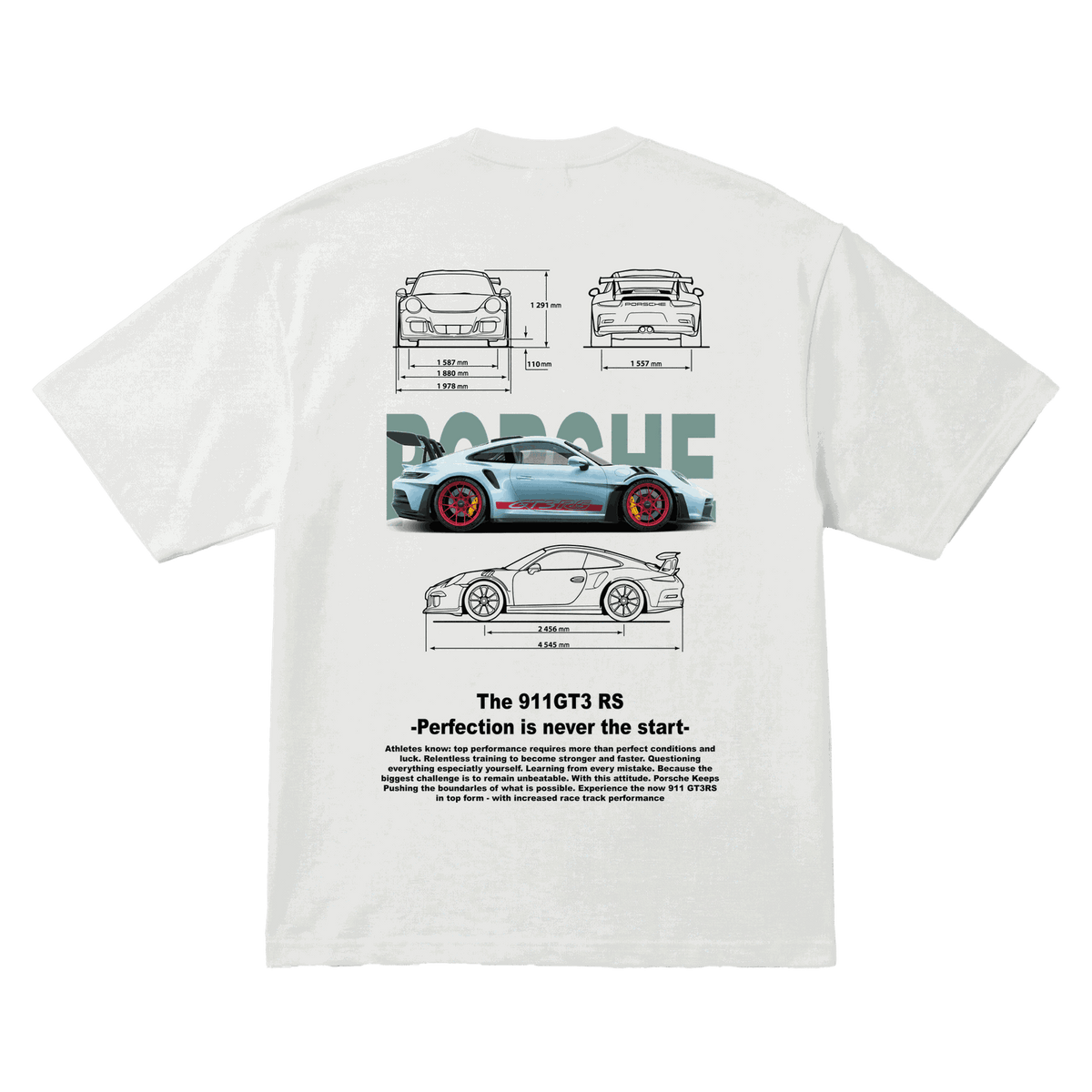 Playera Porsche 911 GT3 RS Oversize White