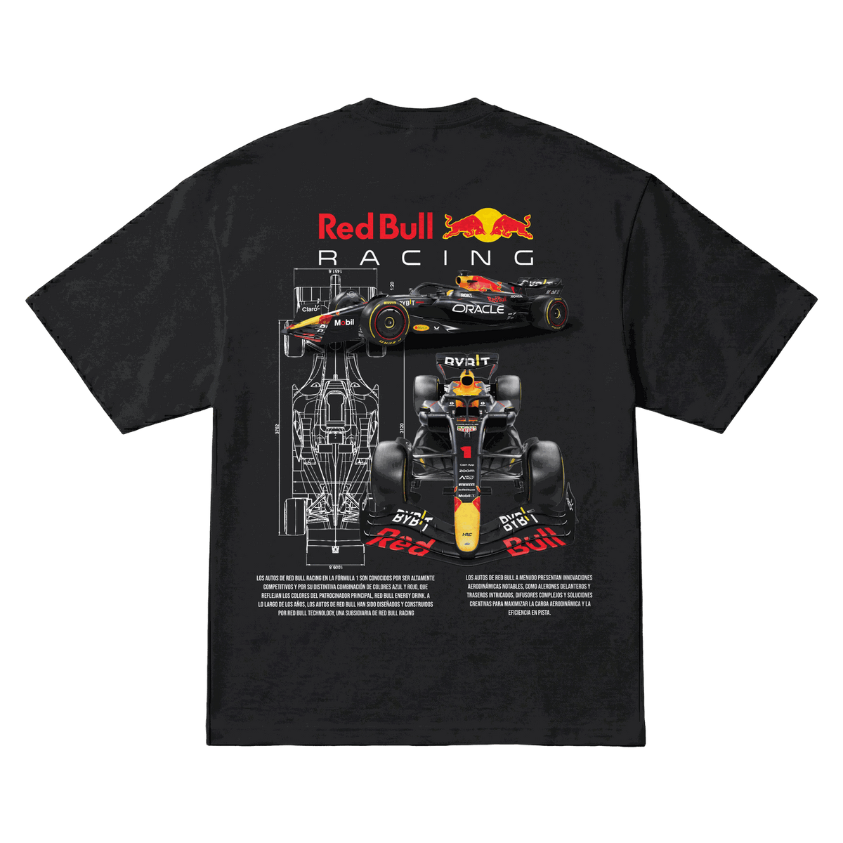 Playera Red Bull Racing Oversize Black