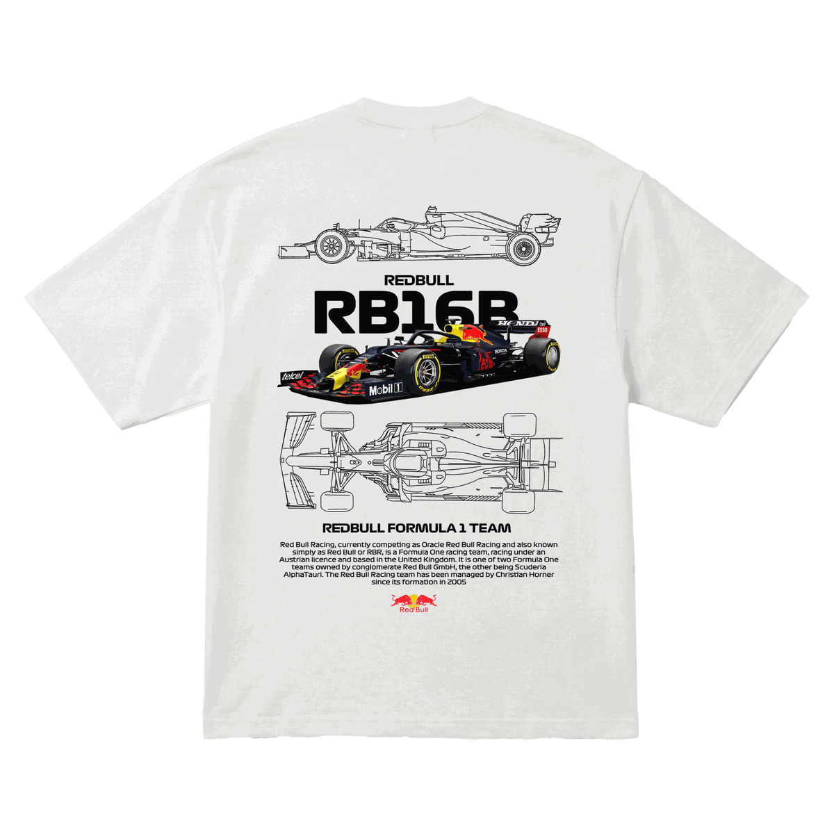 Playera Red Bull RB16B Oversize White