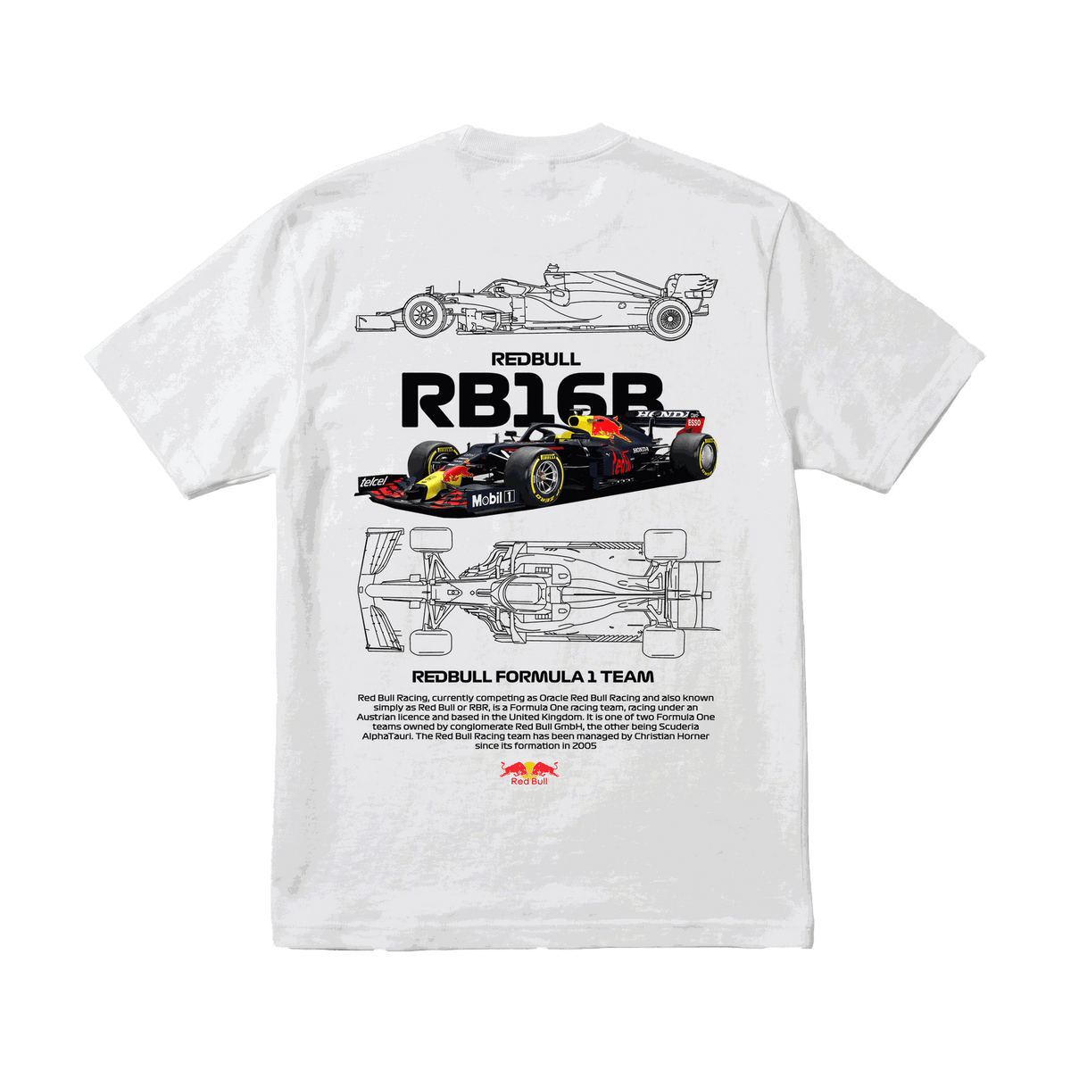 Playera Red Bull RB16B White