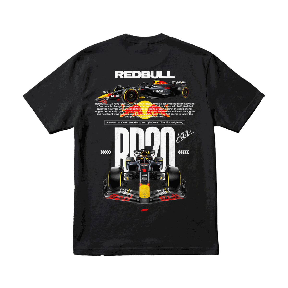 Playera Red Bull RB20 Black