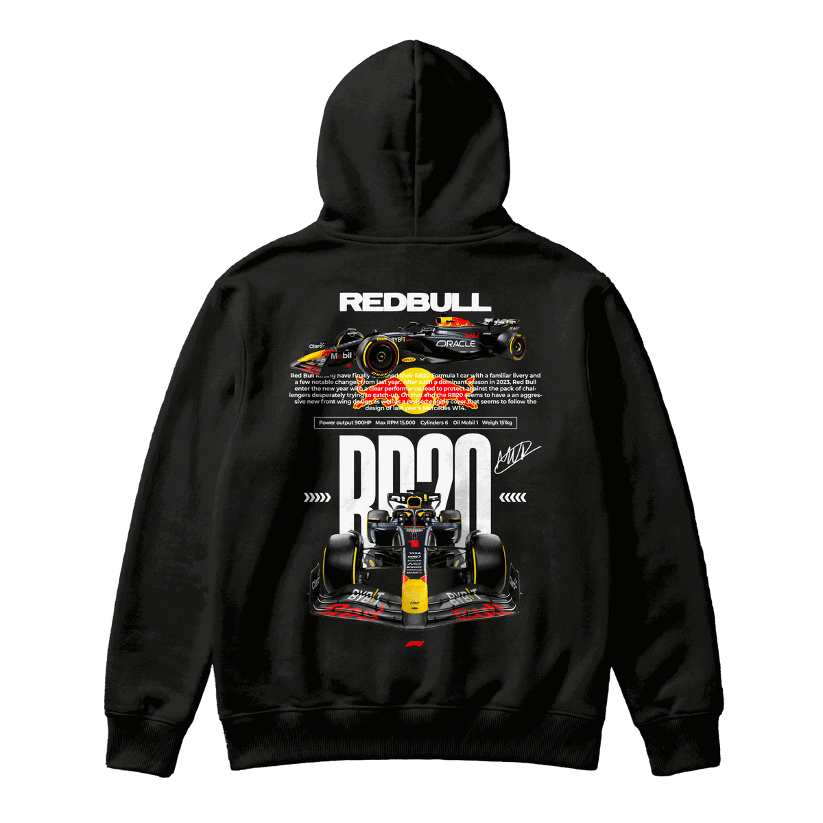 Sudadera Red Bull RB20 Black