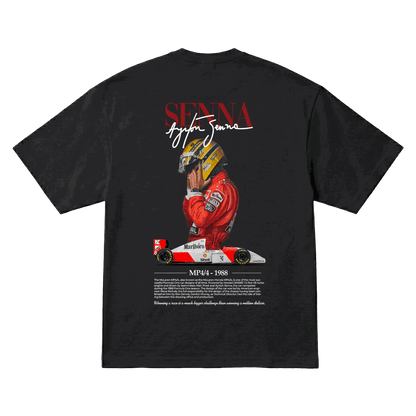 Playera Ayrton Senna MP4/4 Oversize Black