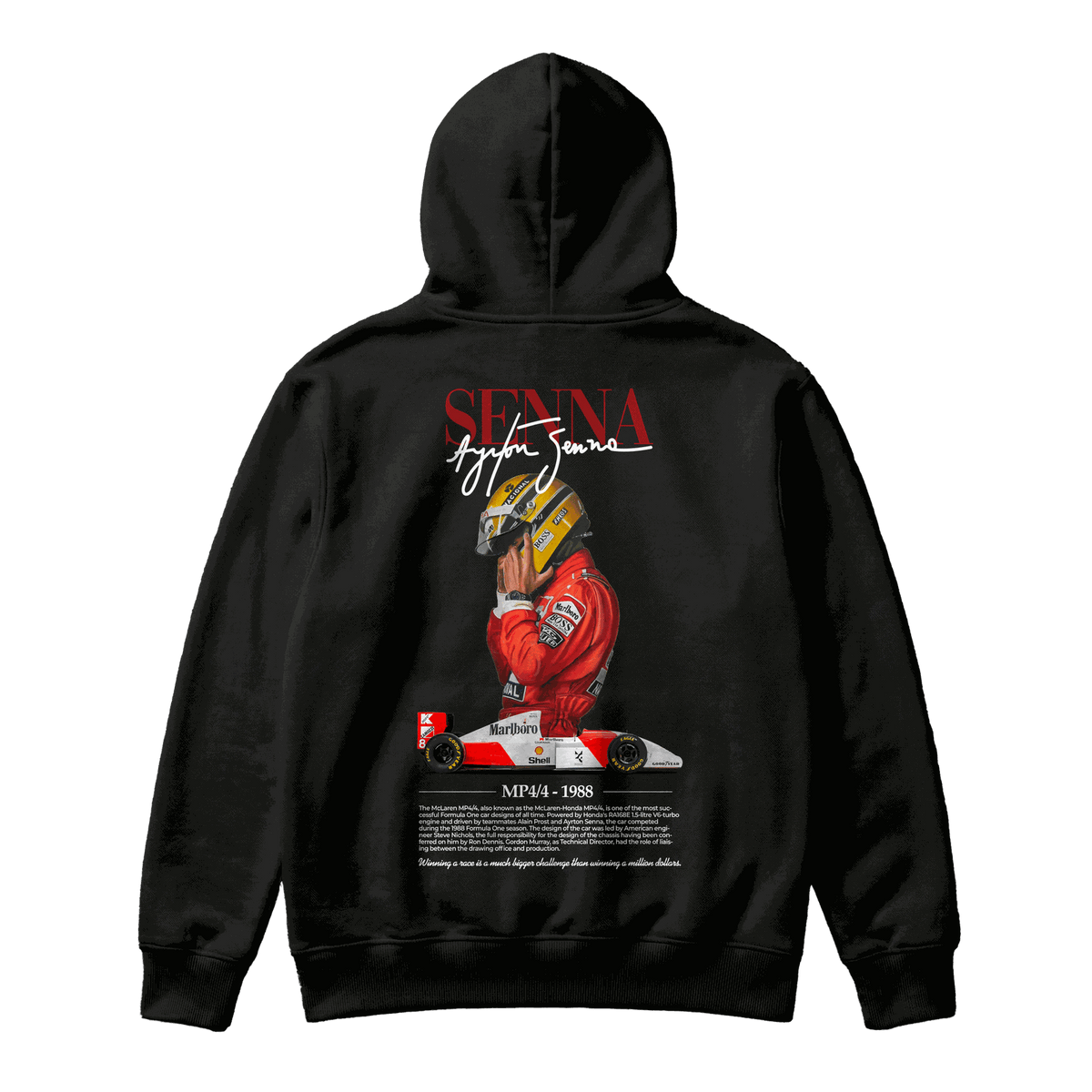 Sudadera Ayrton Senna MP4/4 Black