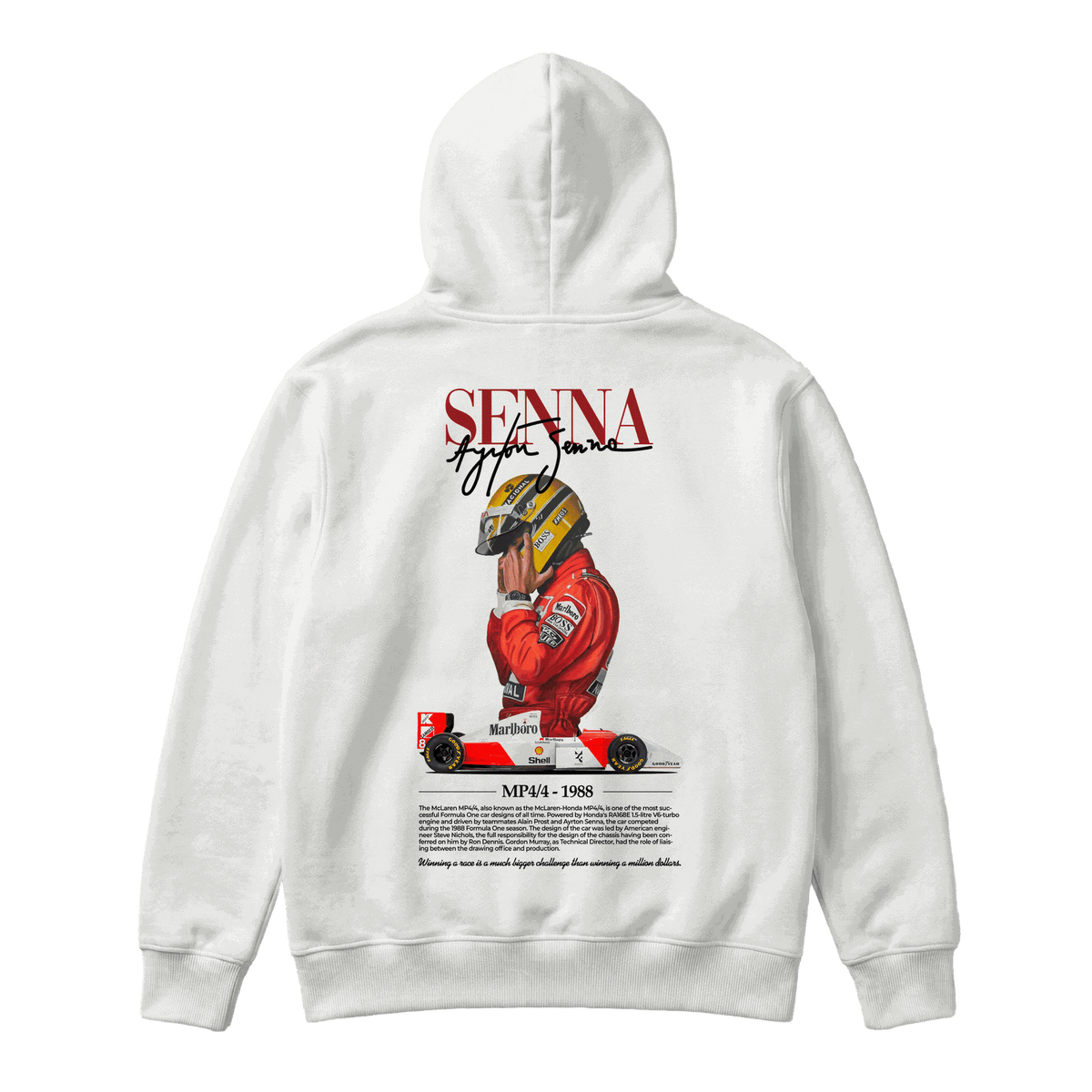 Sudadera Ayrton Senna MP4/4 White