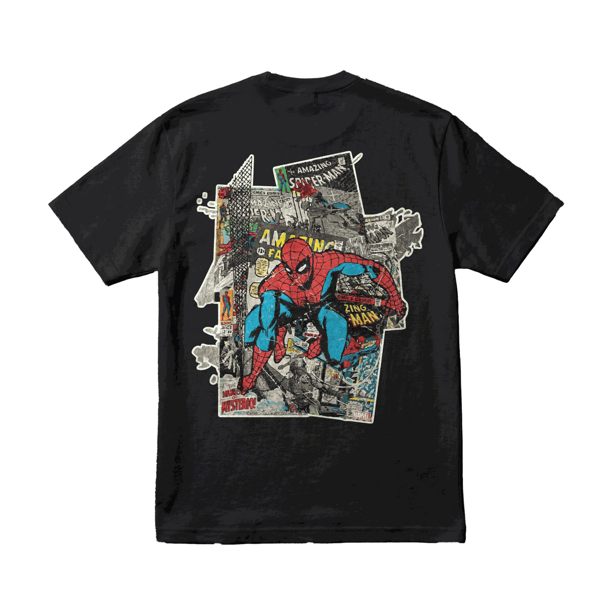 Playera Spider-Man Comic Black