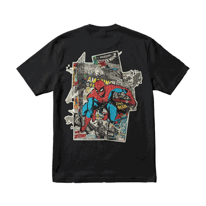 Playera Spider-Man Comic Black