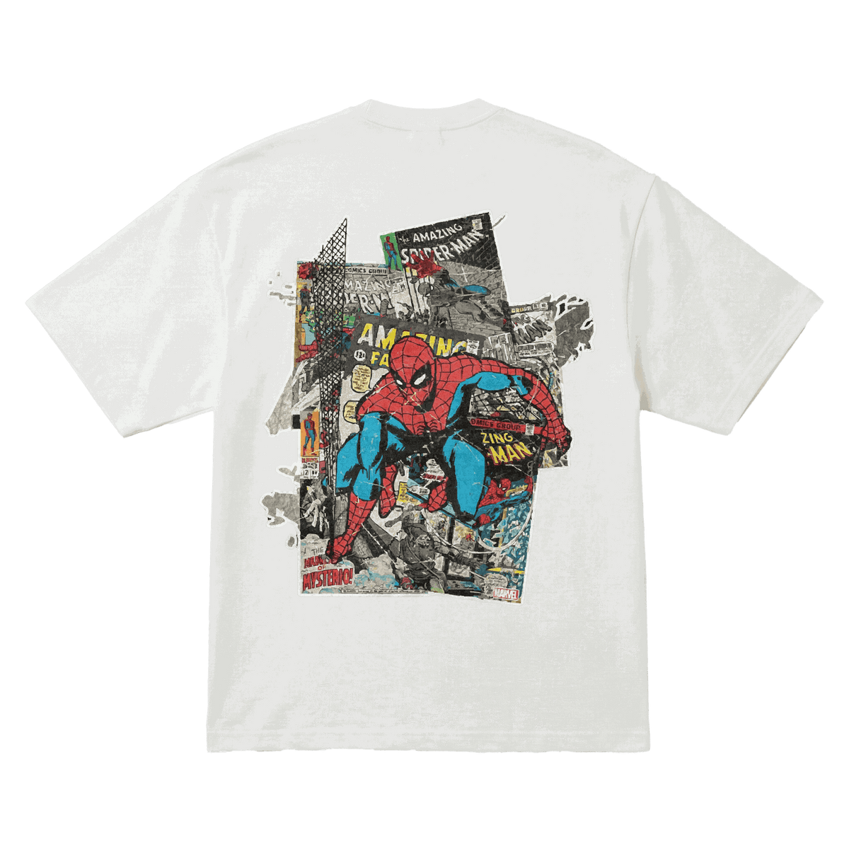 Playera Spider-Man Comic Oversize White