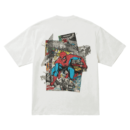 Playera Spider-Man Comic Oversize White