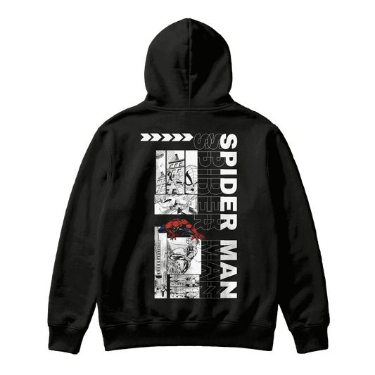 Sudadera Spider-Man Viñetas Black