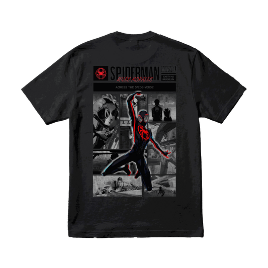 Playera Spider-Man Miles Morales Black