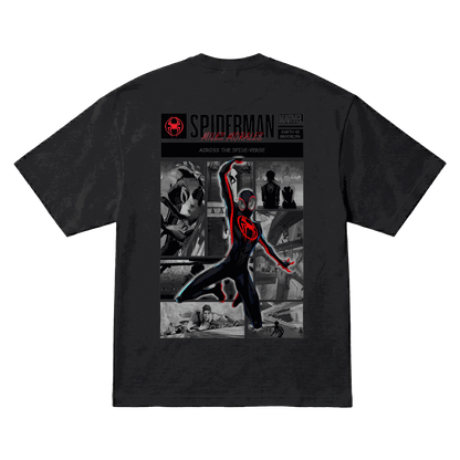 Playera Spider-Man Miles Morales Oversize Black