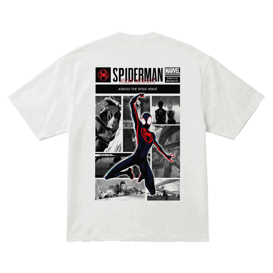 Playera Spider-Man Miles Morales Oversize White