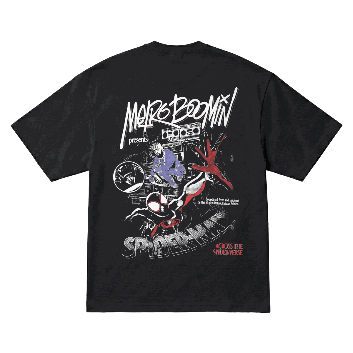 Playera Spider-Man Metro Boomin Oversize Black