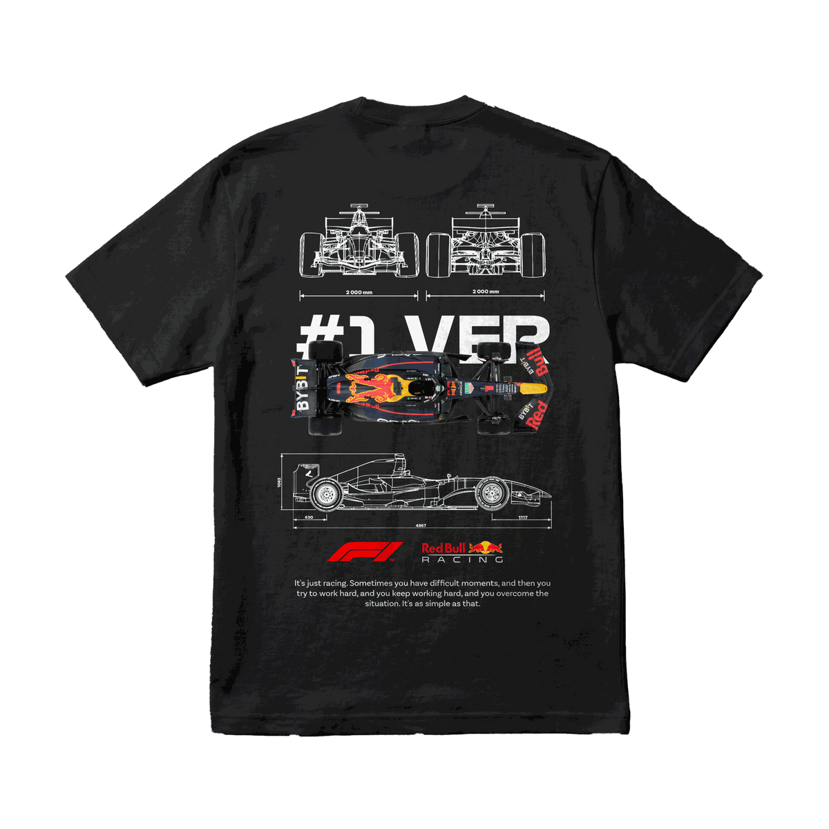 Playera Max Verstappen #1 Black