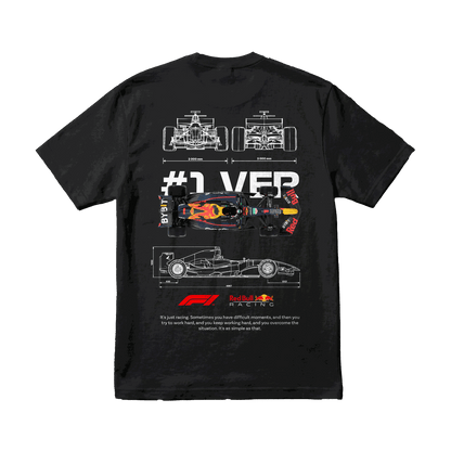 Playera Max Verstappen #1 Black