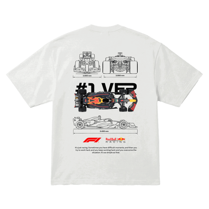 Playera Max Verstappen #1 Oversize White