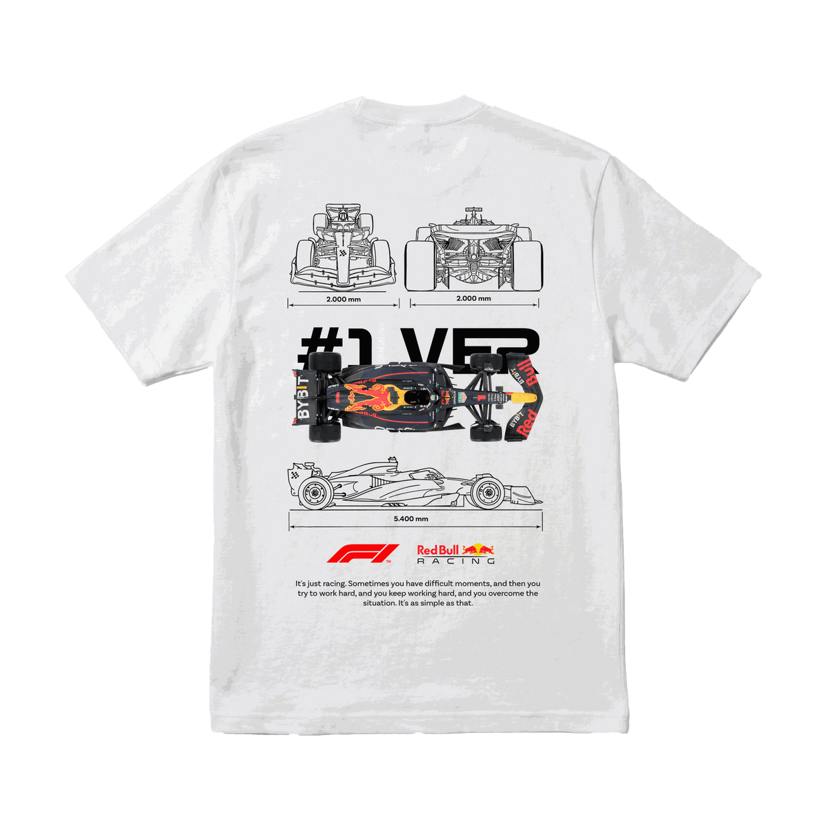 Playera Max Verstappen #1 White