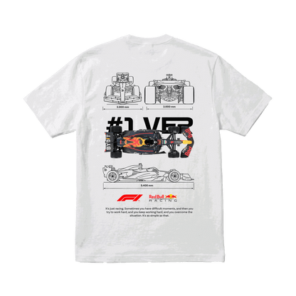 Playera Max Verstappen #1 White